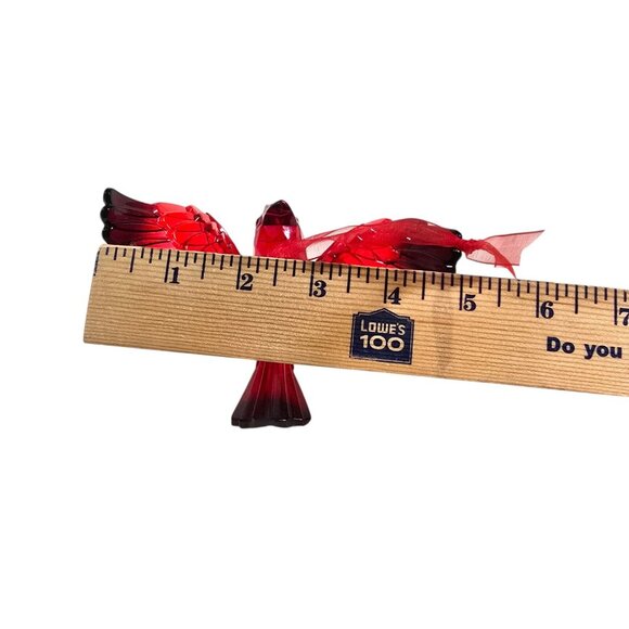 Cardinal Ornament Red Acrylic Bird Always Near Lost Loved One Grief Enesco Xmas - Picture 14 of 14